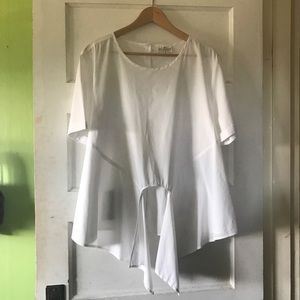 White Long Blouse Size XL